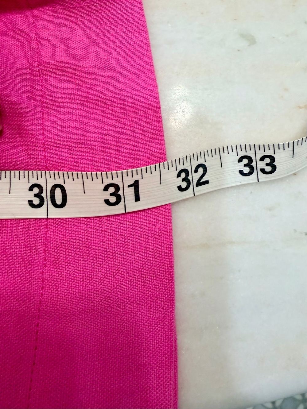 A New Day Pink Linen Blend Wrap Crossover Midi Skirt Side Tie Size Women’s Med - Picture 12 of 15